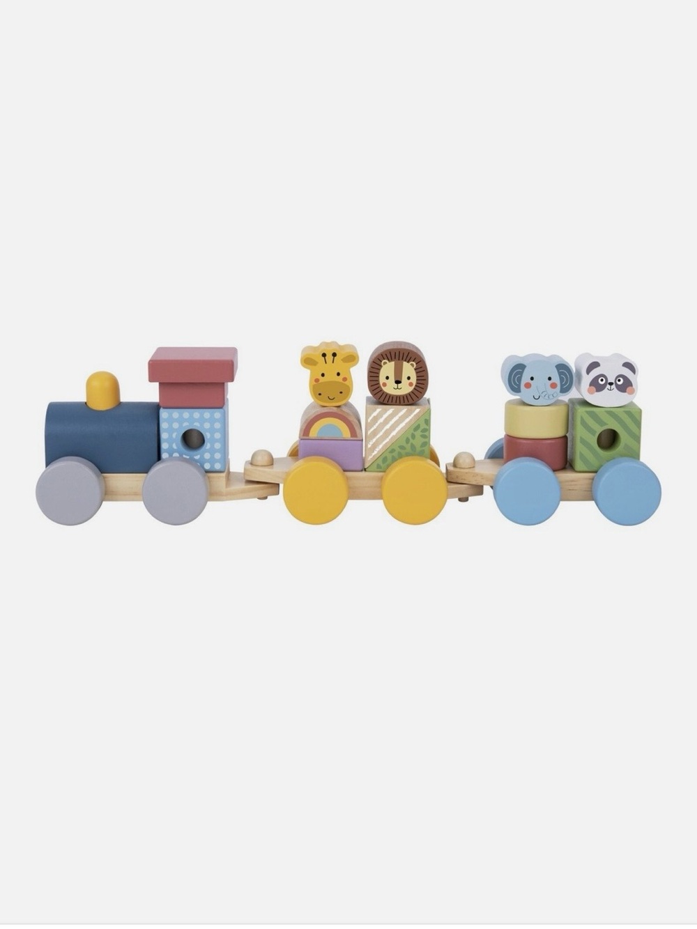 Wooden Animal Stacking Train Toy